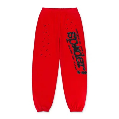 SP5DER PUNK V2 RED JOGGER & SWEATPANTS