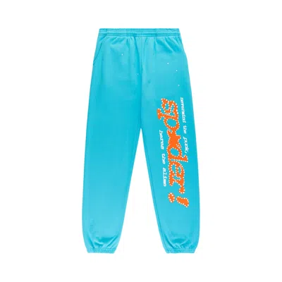 Pre-owned Sp5der Punk V2 Sweatpant 'cyan' | Blue | Men's Size S
