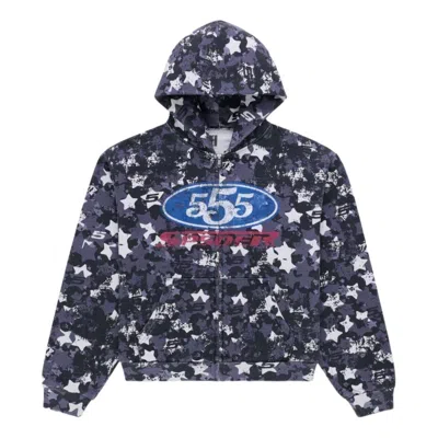Sp5der R5cing Zip Hoodie 'blue Camo'