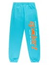 Sp5der Rhinestone-embellished Logo Track Pants In Blue