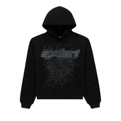 Pre-owned Sp5der Rhinestone Punk V2 Hoodie 'black' | Men's Size S