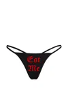 Sp5der Rhinestone-embellished Thong In Multi