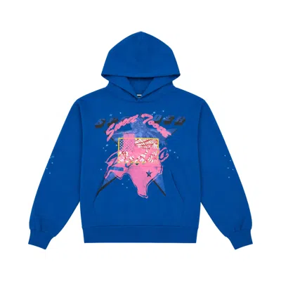 Pre-owned Sp5der Rodeo Star Girl Hoodie 'blue' | Men's Size Xs