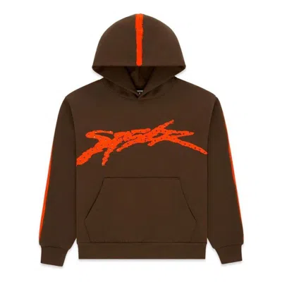 Sp5der Screaming Eagle Hoodie 'brown'