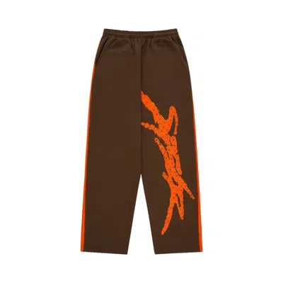 Pre-owned Sp5der Screaming Eagle Sweatpant 'brown' | Men's Size M