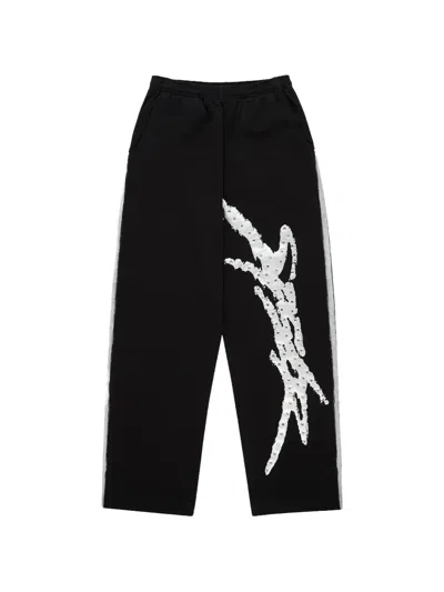 Sp5der Screaming Eagle Track Pants In Black