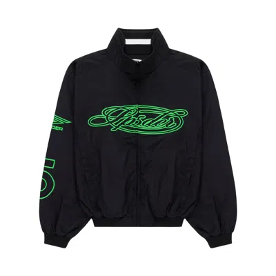 Pre-owned Sp5der Script Warm Up Jacket 'black' | Men's Size Xxl