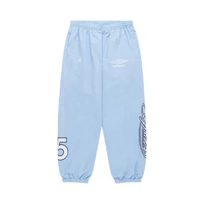 Pre-owned Sp5der Script Warm Up Pant 'rock Blue' | Men's Size M