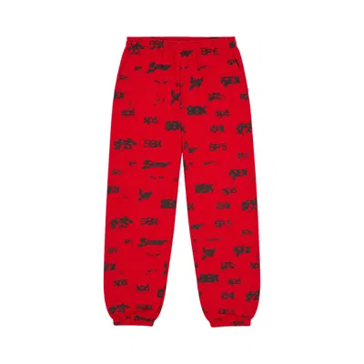 Pre-owned Sp5der Sex Aop Sweatpant 'red' | Men's Size S
