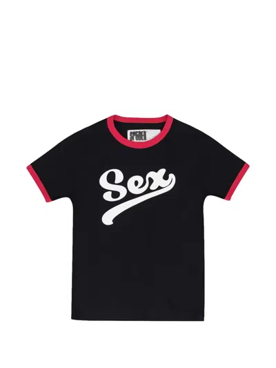 Sp5der Sex Baby Short-sleeves T-shirt In Black