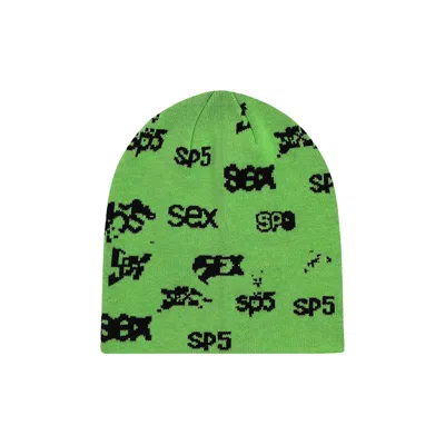 Pre-owned Sp5der Sex Skully 'slime Green' | Men's Size Onesize