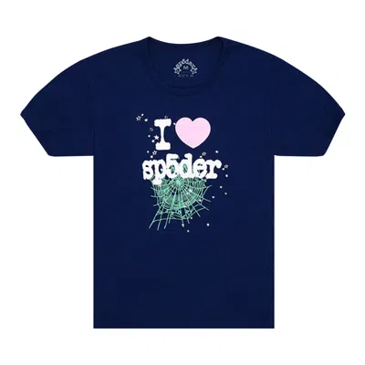 Pre-owned Sp5der Souvenir Tee 'navy' | Blue | Men's Size M