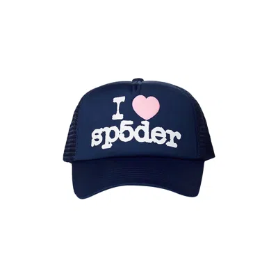 Pre-owned Sp5der Souvenir Trucker 'navy' | Blue | Men's Size Onesize