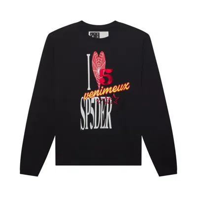 Pre-owned Sp5der Souvenir V2 Long-sleeve 'onyx' | Black | Men's Size L