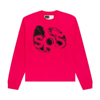 Pre-owned Sp5der Sp5 Bubble Longsleeve 'pink' | Men's Size Xxl