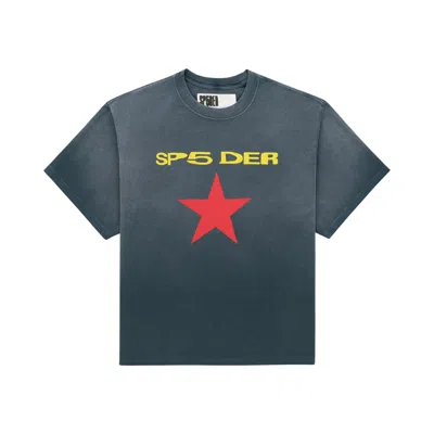 Pre-owned Sp5der Sp5 Der Star Tee 'black' | Men's Size L