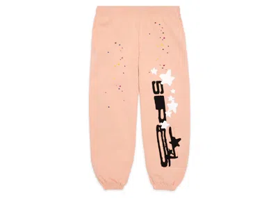 Pre-owned Sp5der Sp5 Sweatpants In Bellini