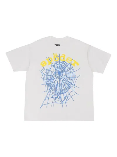 Sp5der Spider Web Logo T-shirt In White