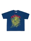 Sp5der Spider Web Logo T-shirt In Blue