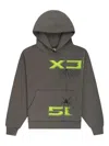 Sp5der Spider-web-print Hoodie In Green