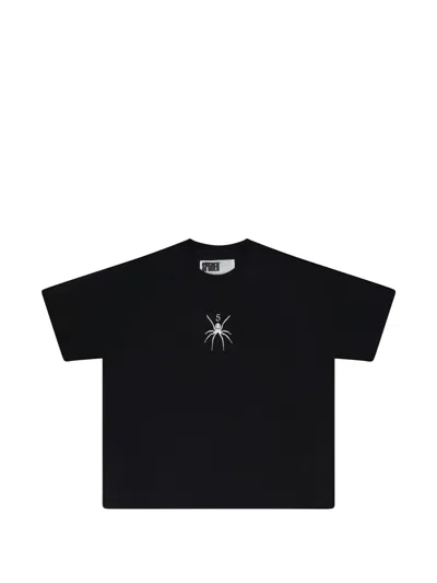 Sp5der Spider-print T-shirt In Black
