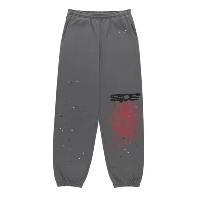 Sp5der Splat Punk Sweatpant 'slate' In Gray