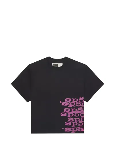 Sp5der Stacked Short-sleeve T-shirt In Black