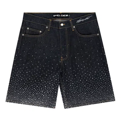 Pre-owned Sp5der Star Dust Denim Short 'indigo Denim' | Blue | Men's Size 32