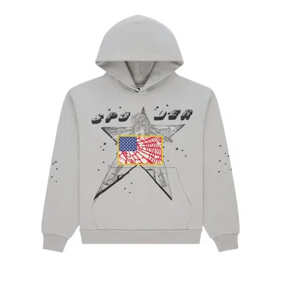 Pre-owned Sp5der Star Girl Hoodie 'grey' | Men's Size Xxl In Gray