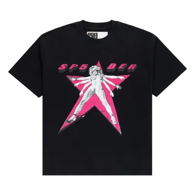 Pre-owned Sp5der Star Girl Tee 'black' | Men's Size M