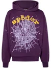 Sp5der Star Og Web V2 Hoodie In Purple