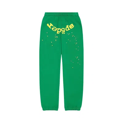 Pre-owned Sp5der Star Og Web V2 Sweatpant 'slime Green' | Men's Size L