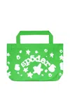 Sp5der Star-print Tote Bag In Green