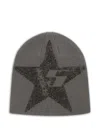 Sp5der スターラインストーン ビーニー In Gray