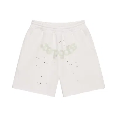 Pre-owned Sp5der T&f Sweatshort 'white' | Men's Size L