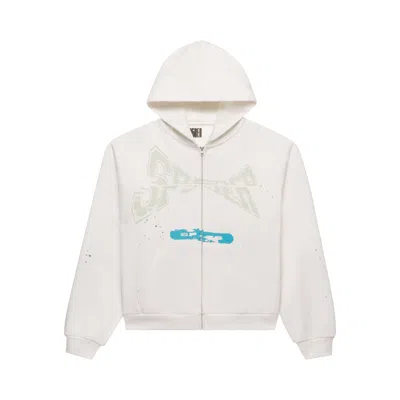 Pre-owned Sp5der T&f Zip Up 'white' | Men's Size Xxl