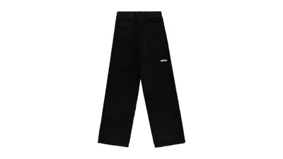 Pre-owned Sp5der Teddy Fleece Pant In Black