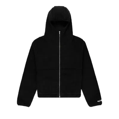 Pre-owned Sp5der Teddy Fleece Zip Up 'black' | Men's Size M
