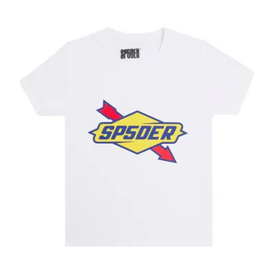Pre-owned Sp5der The Spot Baby Tee 'white' | Women's Size M