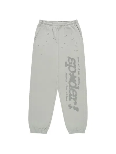 Sp5der Tonal Sport Track Pants In Gray