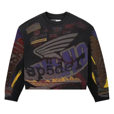 Pre-owned Sp5der Trompe-l'œil Crewneck 'black' | Men's Size Xxl