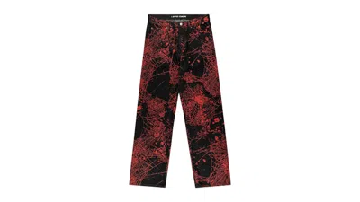 Pre-owned Sp5der V2 Web Denim Pant In Black