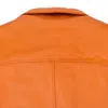 Sp5der Varsity Orange White Varsity Jacket In Orange