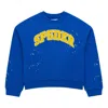 Sp5der Varsity Web Sweater In Blue