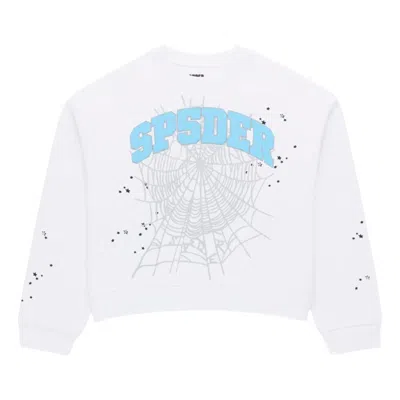 SP5DER SP5DER Varsity Web Crewneck 'White'