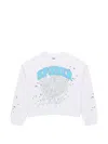 Sp5der Varsity Web Sweater In 화이트