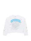Sp5der Varsity Web Sweatshirt In White