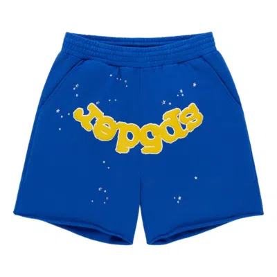 Sp5der Varsity Web Sweatshort 'blue'