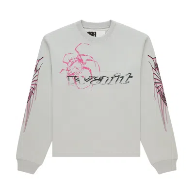 Pre-owned Sp5der Wait Long-sleeve 'sport Grey' | Men's Size M In Gray