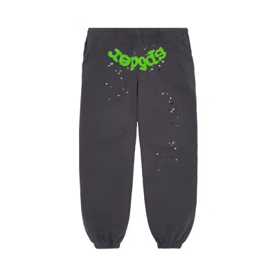 Pre-owned Sp5der Wait Web Sweatpant 'slate Grey'